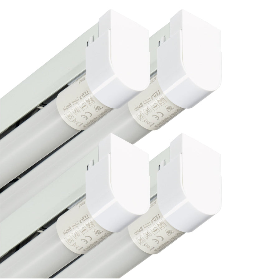 4 PACK - LED's Light LED licht balk 120 cm voor binnen - Armatuur inclusief LED TL buis - 1900 lm TL verlichting LED.nl