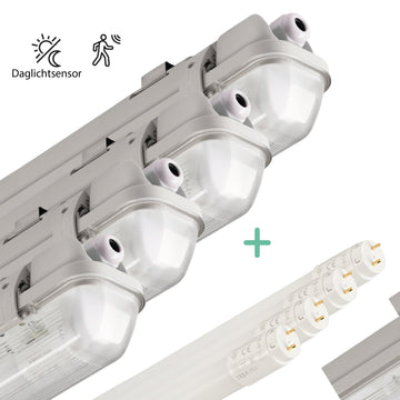 4 PACK - LED's Light LED TL armatuur met sensor 120 cm - Bewegingssensor en nachtsensor - Waterdicht - 2100 lm LED.nl