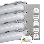 4 PACK - LED's Light PRO LED TL armatuur 150 cm - Met noodaccu - 4 lichtstanden - 47W - LED.nl