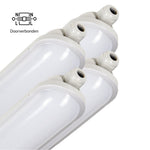 4 PACK - LED's Light Pro Premium Koppelbaar LED TL armatuur 40W 150cm 6400lm 4000K 160lm/w TL verlichting LED.nl