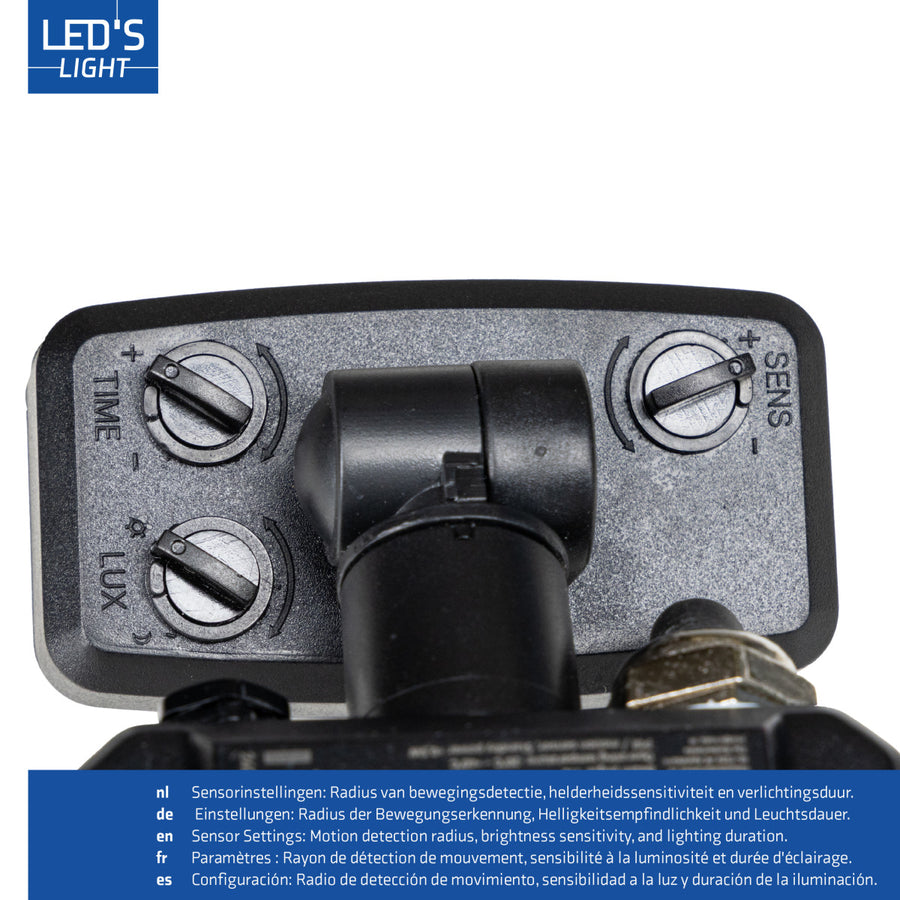 LED's Light Outdoor lamp with motion sensor 1400 - indoor and outdoor - 10W - LED.nl