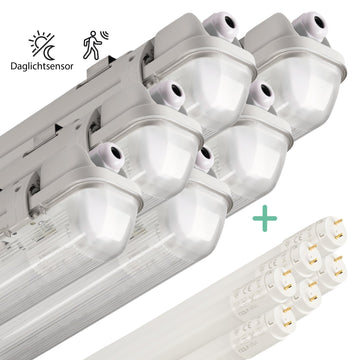 6 PACK - LED's Light LED TL lamp met sensor 150 cm - Bewegingssensor en nachtsensor - Waterdicht - 3100 lm LED.nl