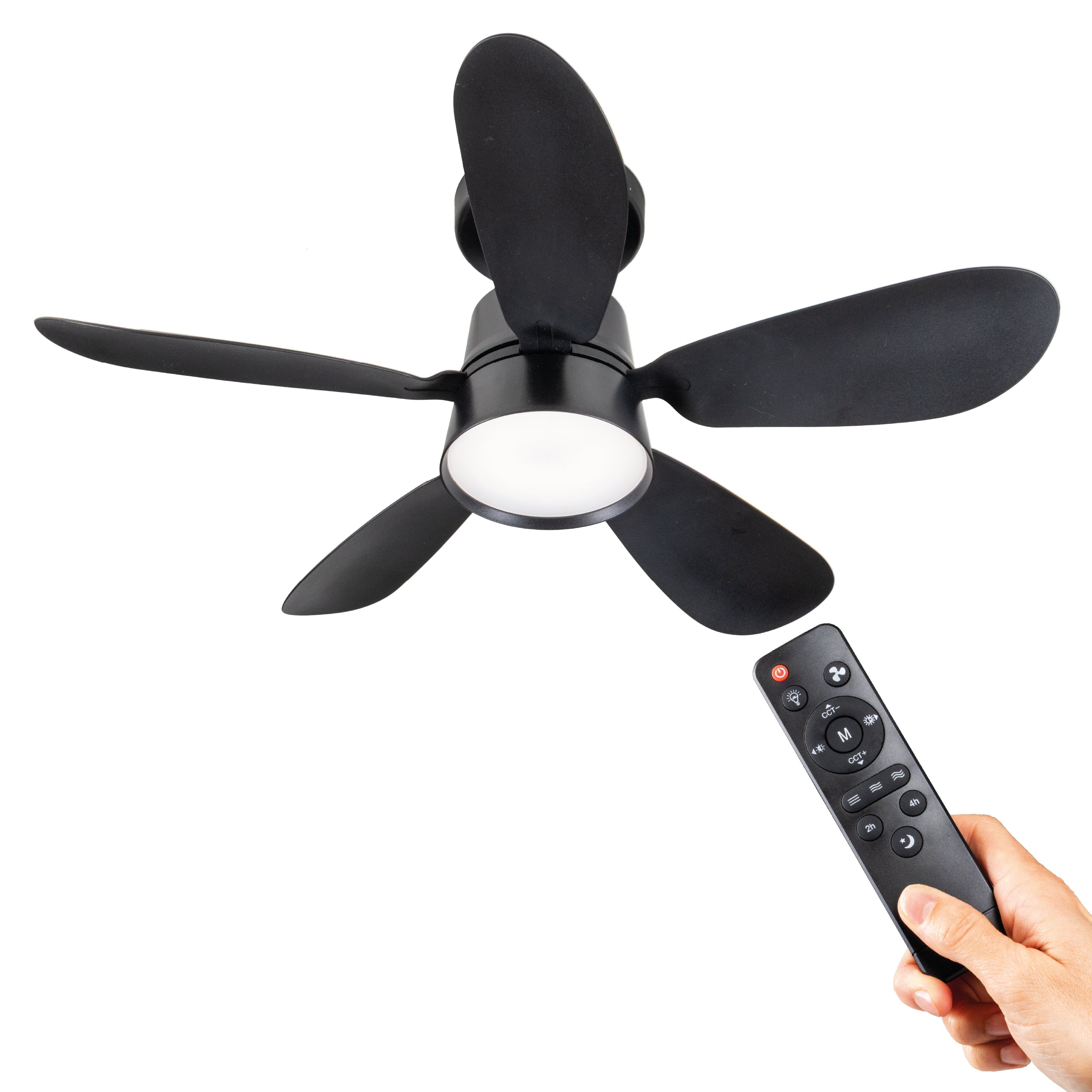 Plafondlamp met ventilator - 25W 1100lm 3000K/6500K Verwijderbare bladen Gemakkelijke installatie