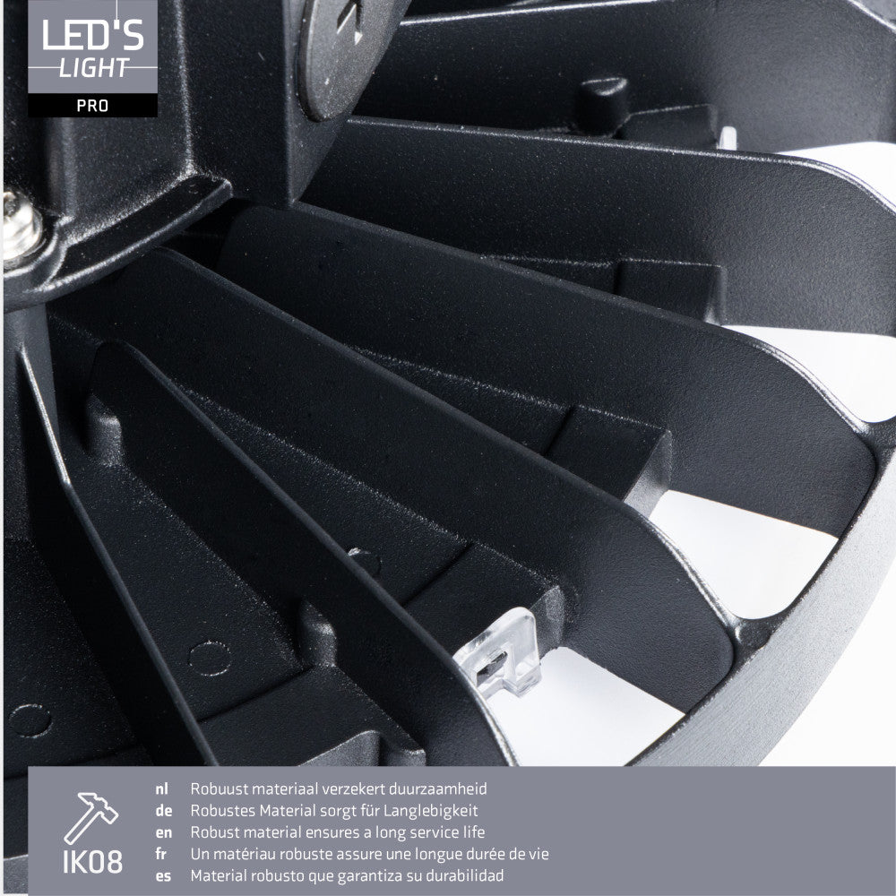 High Bay - 150W 27750lm 4000K - MOSO Driver - IP65 IK10 - Dimbaar LED.nl