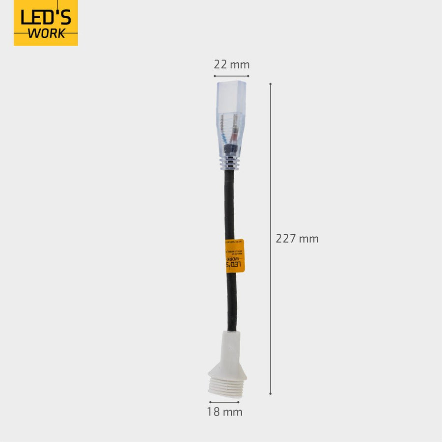 Accessoire - Aansluitkit - 150mm 280mm 20mm - Zwart LED.nl