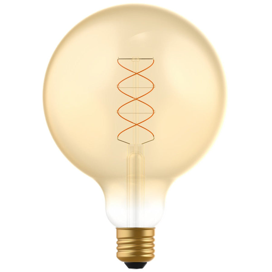 DecoDim LED Lamp Goud E27 - XXL Ø 12.5 cm - Dimbaar - Extra warm wit - 5W (25W) Decoratieve Lichtbronnen LED.nl