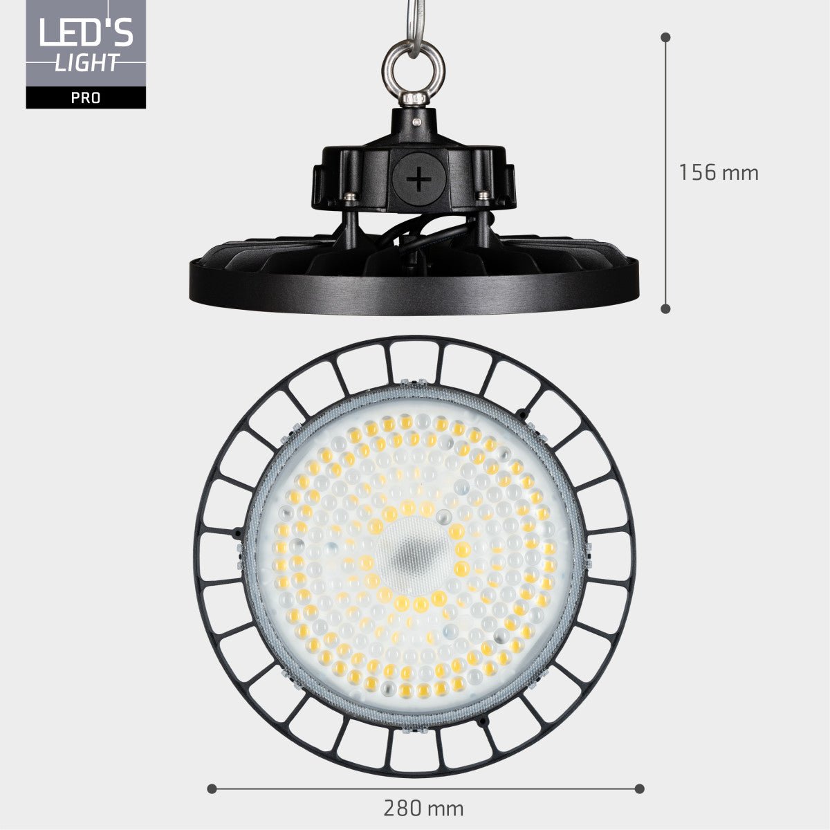 BasicBay High Bay - 150W 27750lm 4000K - Sosen Driver High bays LED.nl