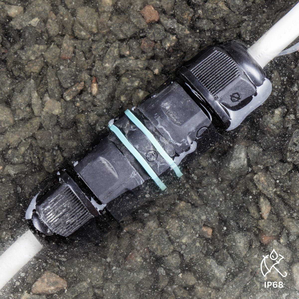 Kabelverbinder I connector - Voor kabels van 5 tot 10 mm - voor buiten en binnen - Zwart - LED.nl