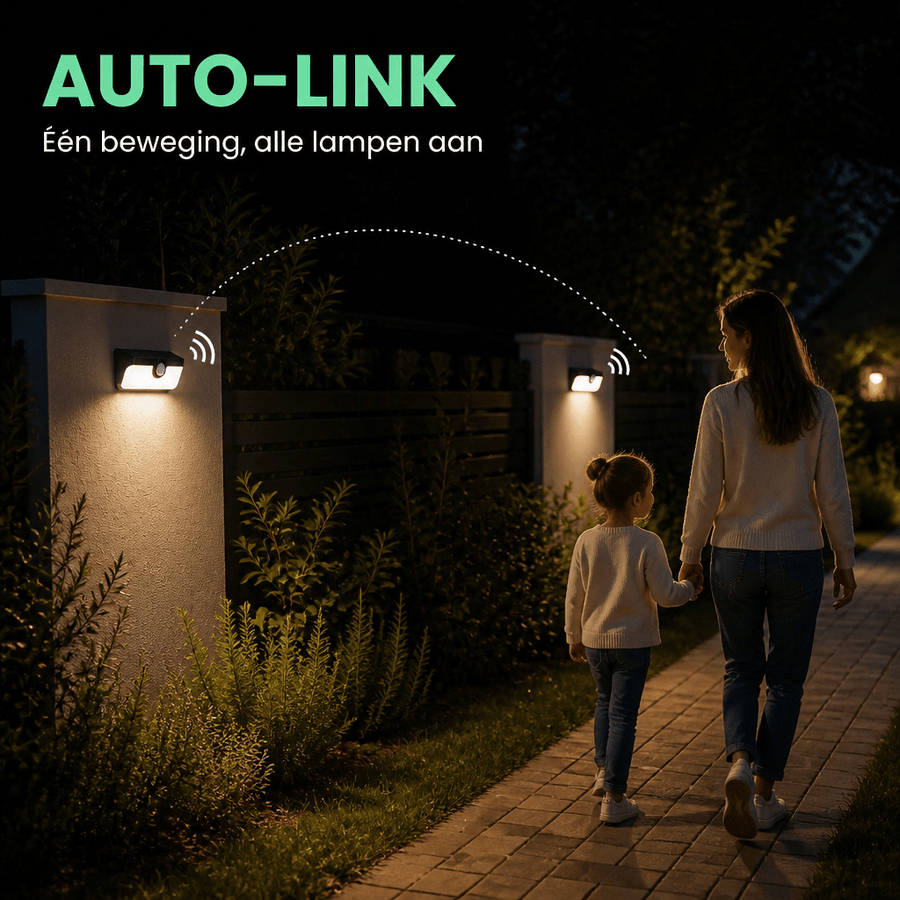 LED's Light Bluetooth Linkable Koppelbare LED Solar Wandlamp met Bewegingssensor - LED.nl