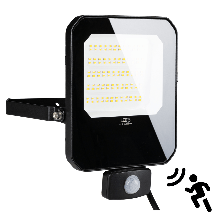 LED's Light Buitenlamp schijnwerper floodlight met bewegingssensor 7000lm - binnen en buiten - 50W Schijnwerpers LED.nl