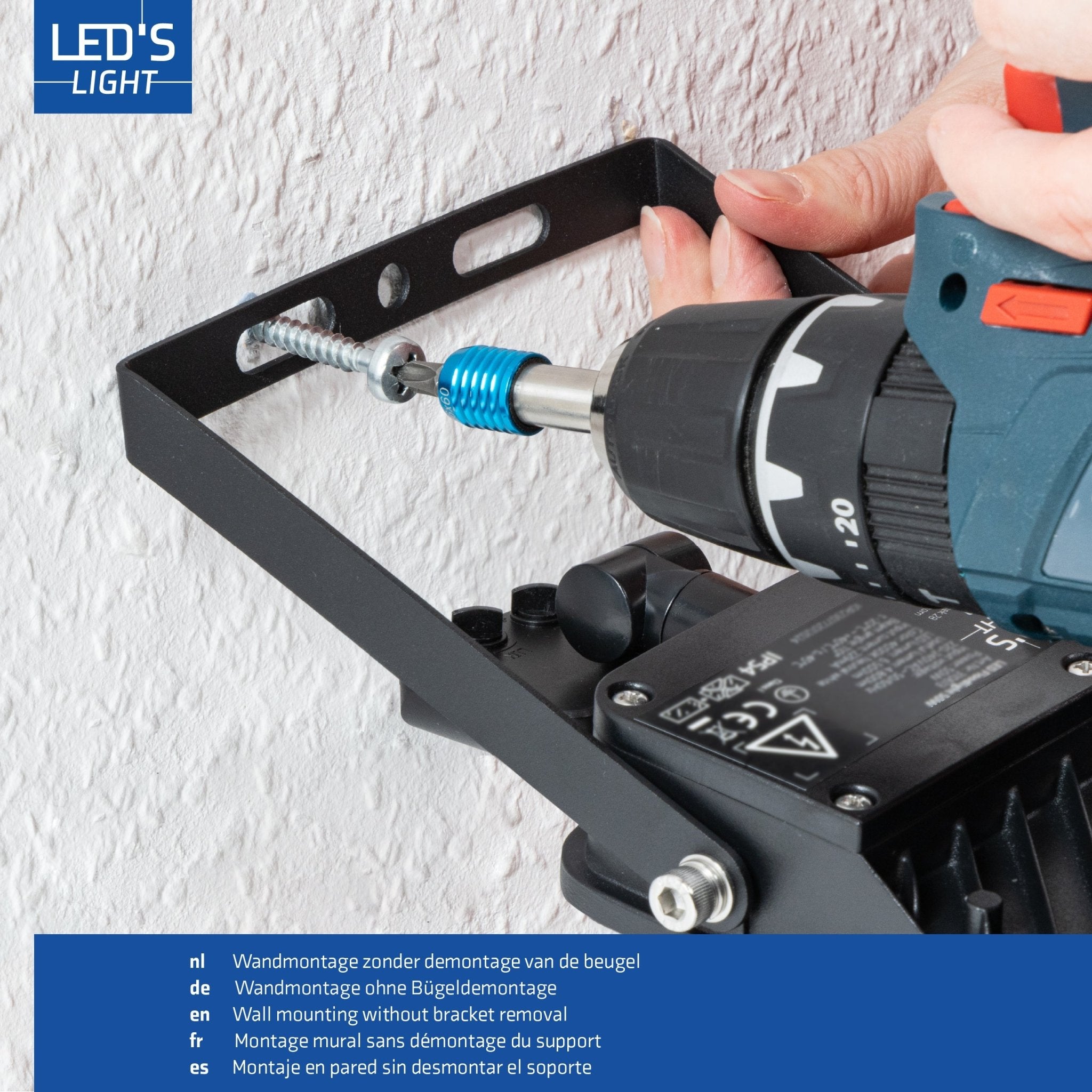 LED's Light Buitenlamp met bewegingssensor 7000 - binnen en buiten - 50W Schijnwerpers LED.nl