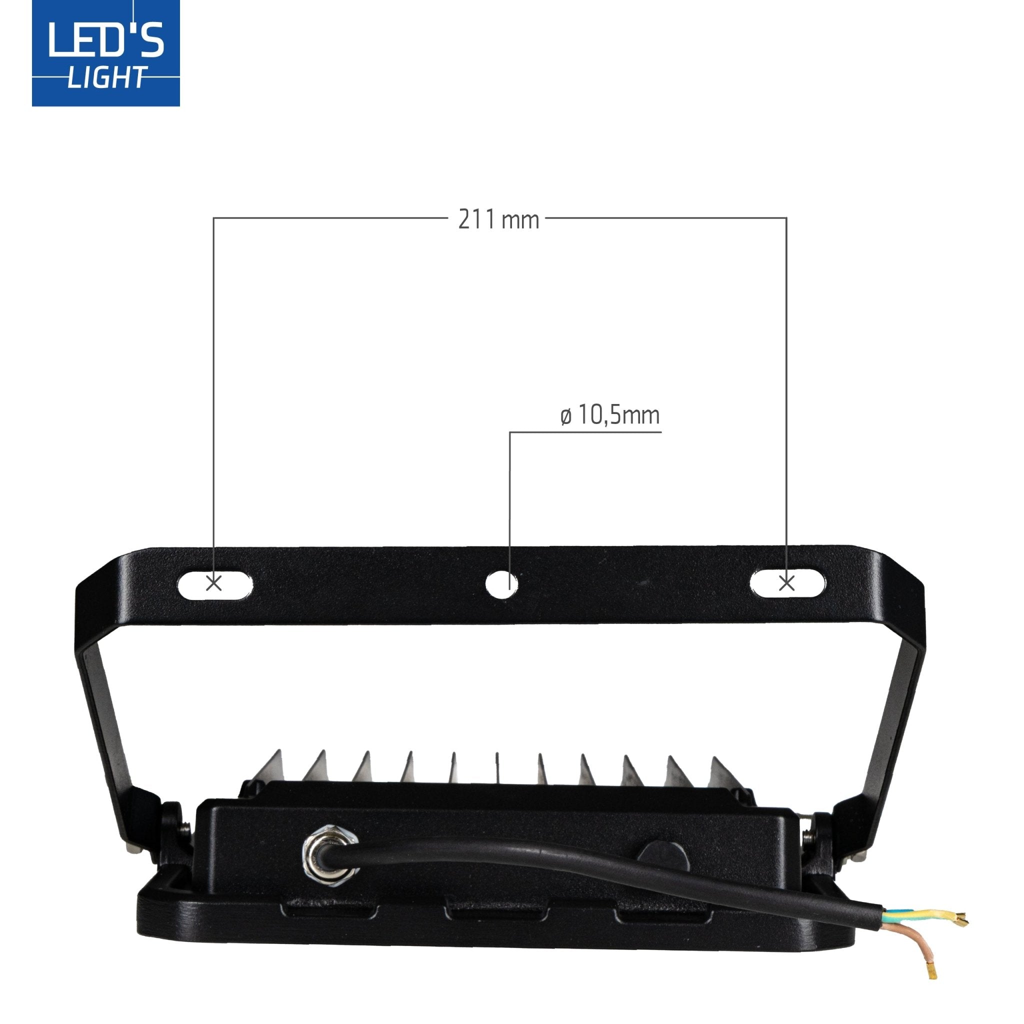 LED's Light Buitenlamp schijnwerper 28000 - voor binnen en buiten - 200W Schijnwerpers LED.nl