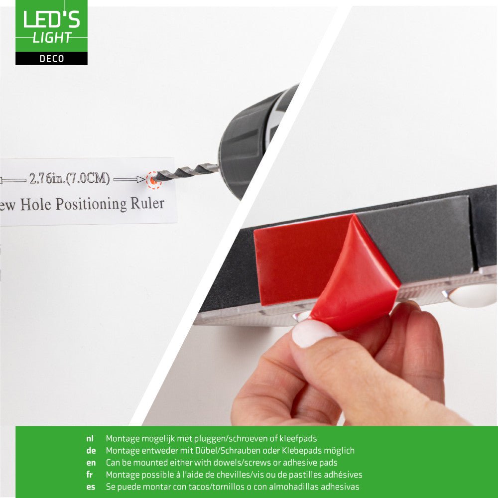 LED's Light Deco Solar Buitenlamp – Schuttingverlichting – 2 stuks Buitenlampen LED.nl