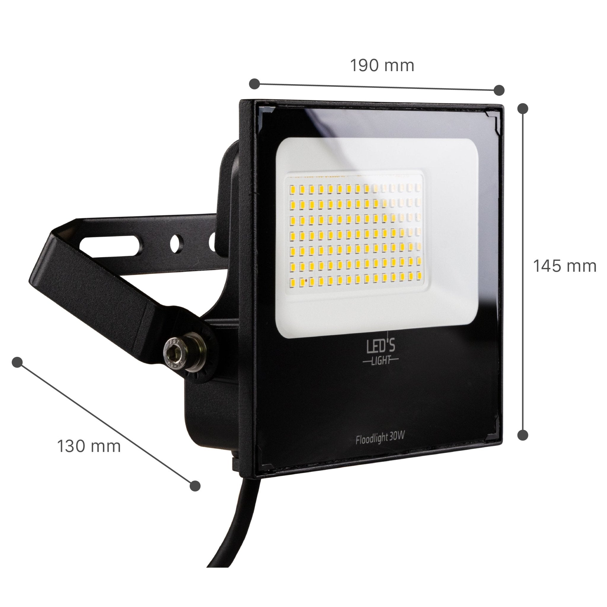 LED's Light Floodlight 4800 - Waterbestendig en Kantelbaar - 30W Schijnwerpers LED.nl