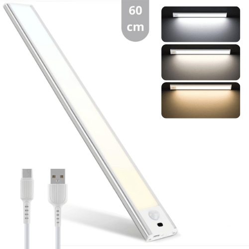 LED's Light Cabinet lighting with sensor 60 cm - Rechargeable and wireless - swing and motion sensor - white - LED.nl