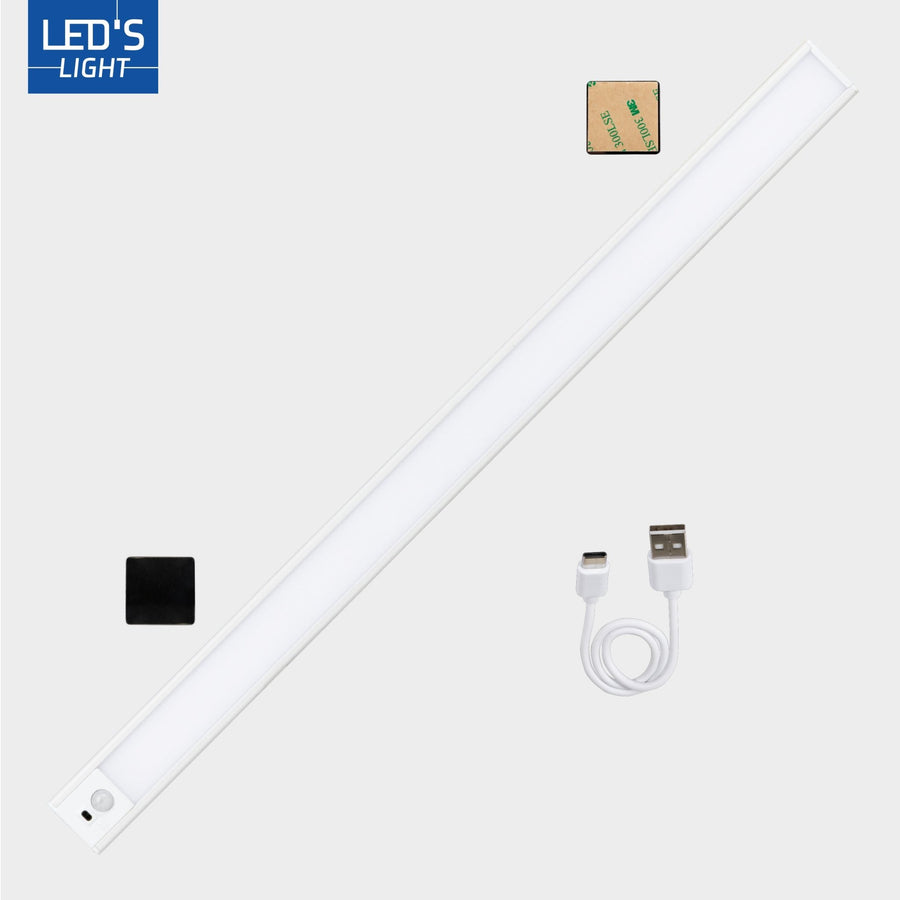 LED's Light Cabinet lighting with sensor 60 cm - Rechargeable and wireless - swing and motion sensor - white - LED.nl