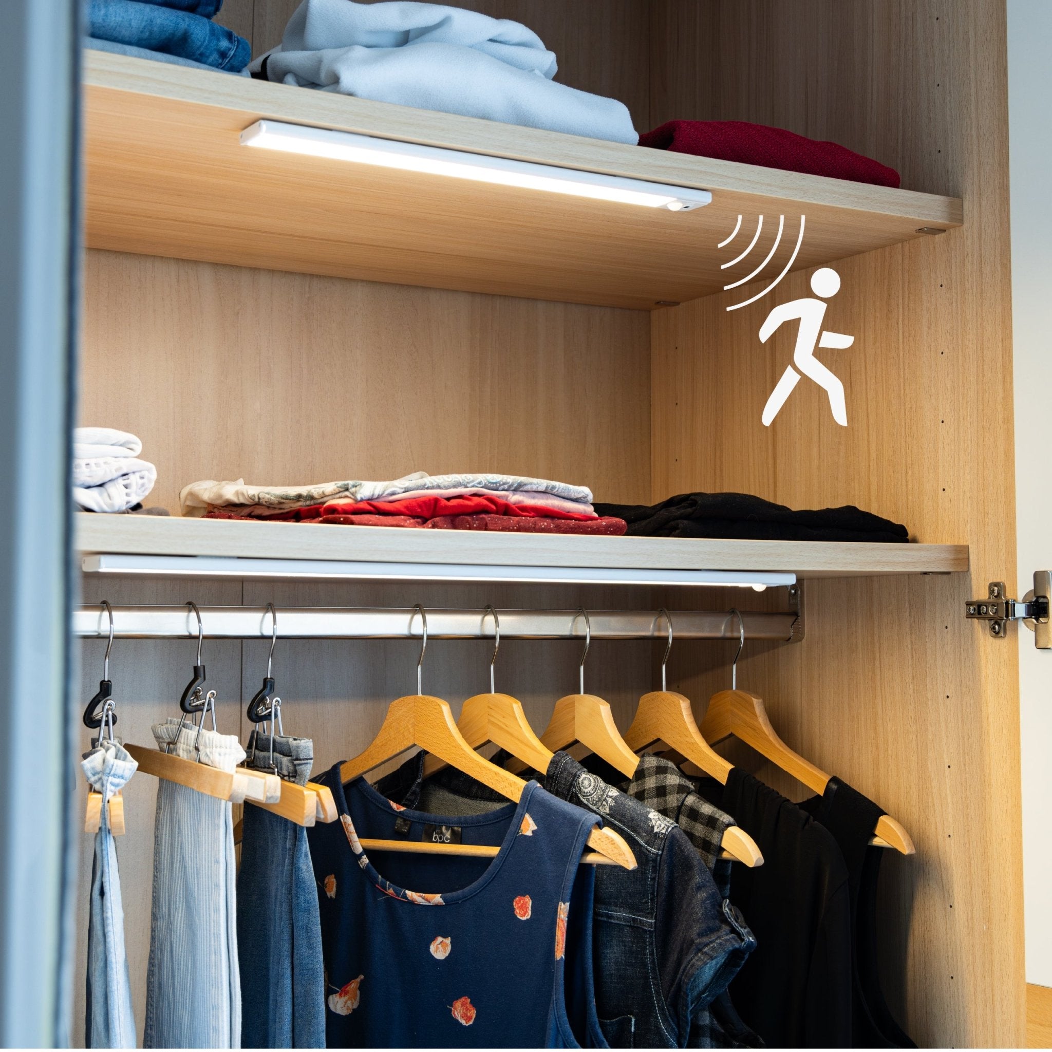 LED's Light Kastverlichting met sensor 80 cm - Oplaadbaar en draadloos - zwaai- en bewegingssensor - wit LED.nl