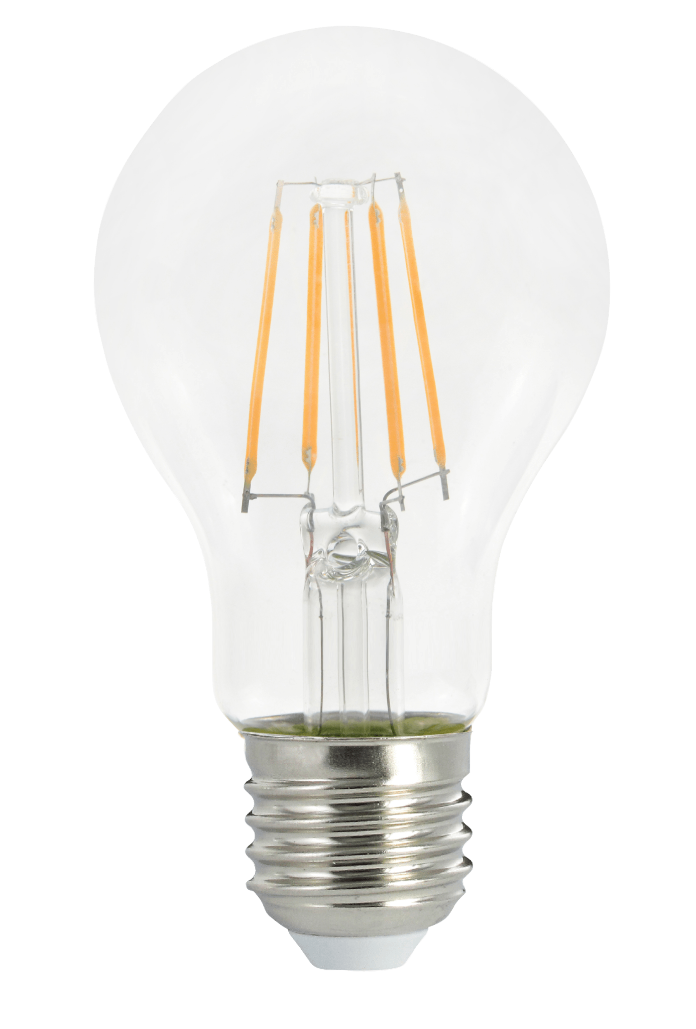 LED's Light LED Lamp E27 - Standaard model peertje - 7W vervangt 60W - Transparant glas Lichtbronnen LED.nl