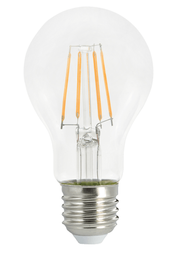 LED's Light LED Lamp E27 - Standaard model peertje - 7W vervangt 60W - Transparant glas Lichtbronnen LED.nl
