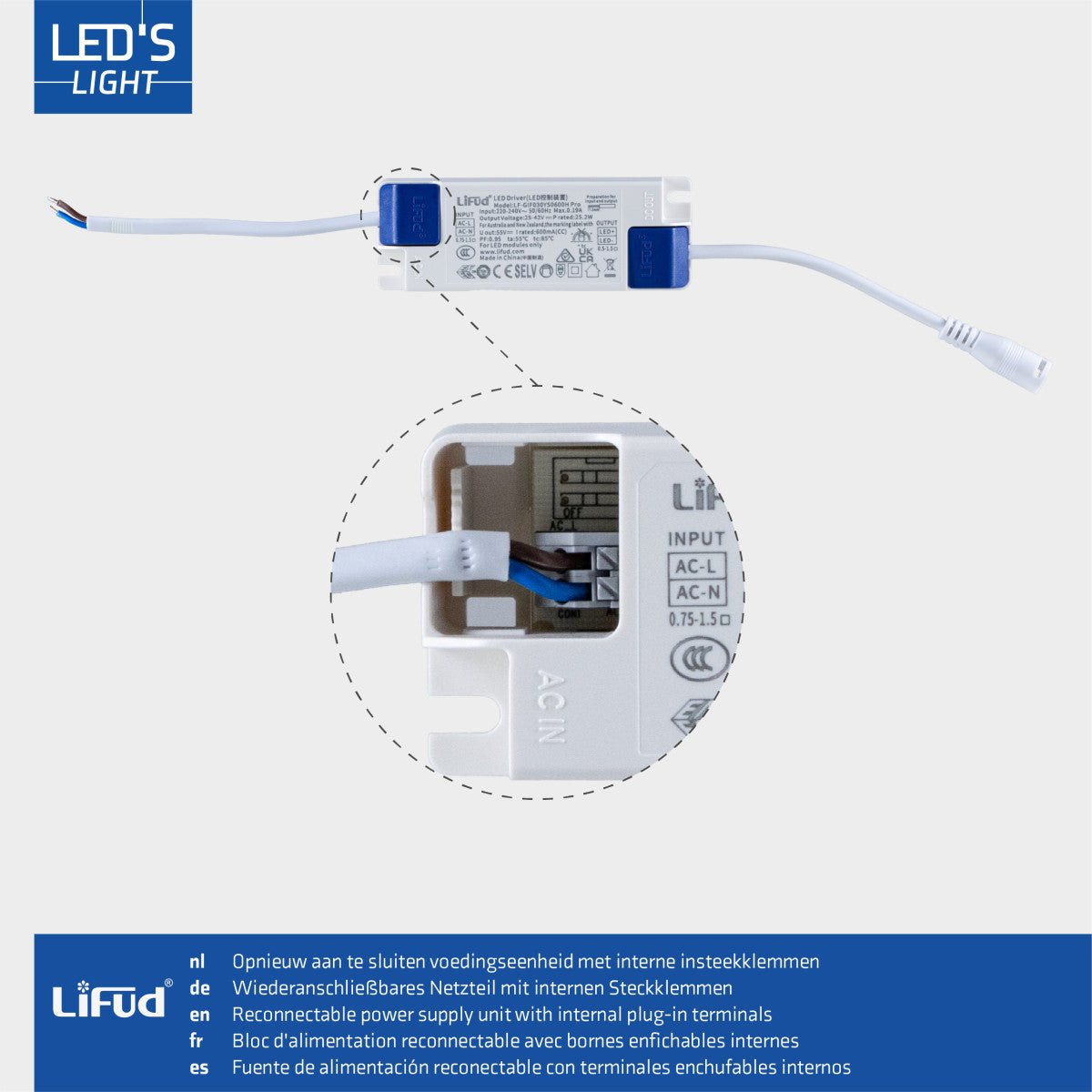 LED's Light LED Paneel 595x595mm - Vierkant - Koel wit (4000K) - 4000 Lumen - 40W Panelen LED.nl