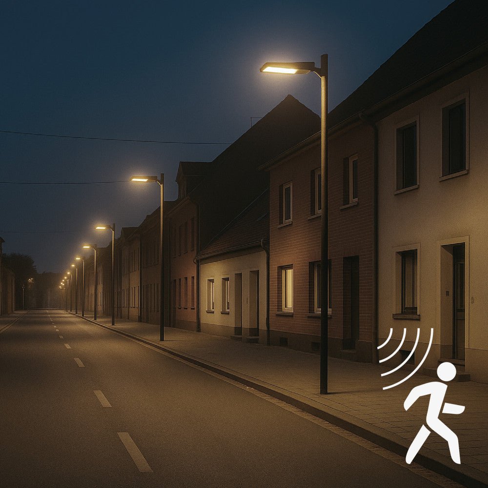 LED's Light LED Solar buitenstraatverlichting straatverlichting Lantaarnpaal 3000 lm 4000 K – Zwart Schijnwerpers LED.nl
