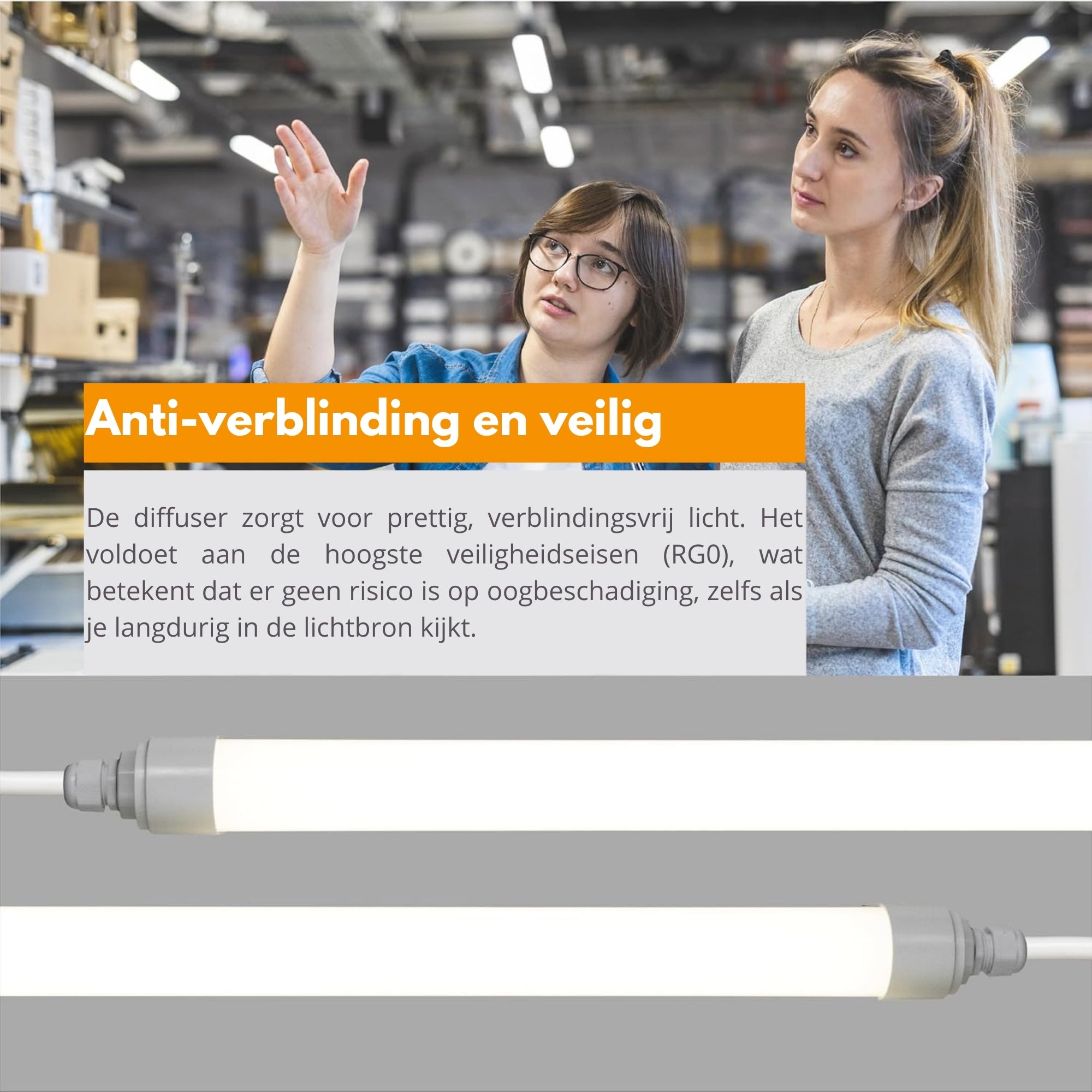 LED's Light LED TL lamp compleet 120 cm - Koppelbaar tot 10 lampen - Waterdicht - IP65 - LED.nl