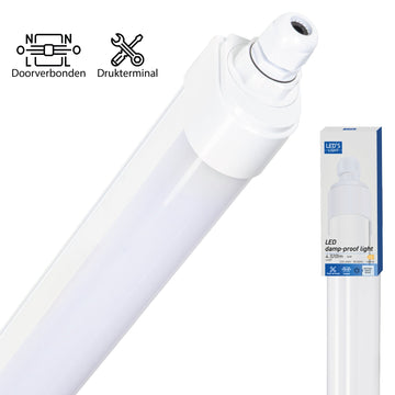 LED's Light LED TL lamp compleet - 36W, 120cm, 4320lm 4000K - IP65 IK08 - Koppelbaar TL verlichting LED.nl