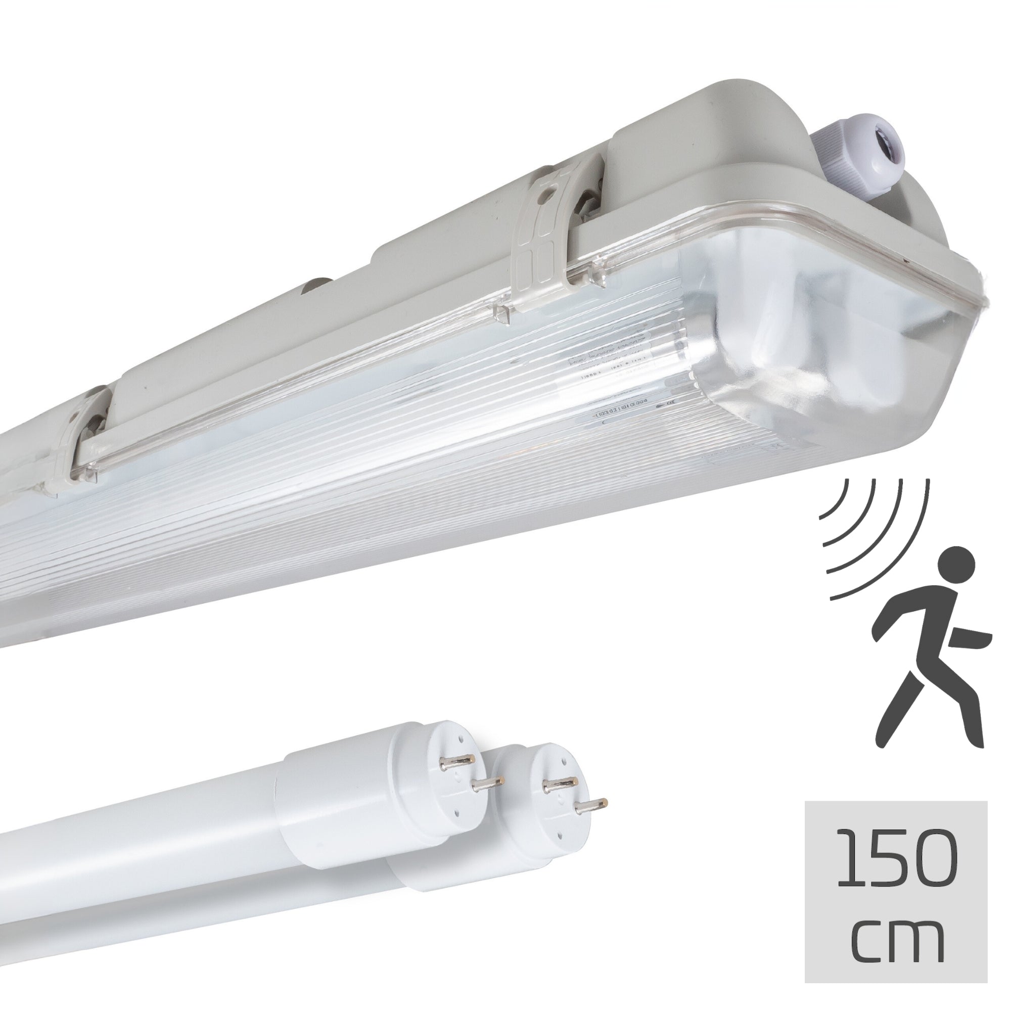 LED's Light LED TL licht balk met sensor 120 cm - Bewegingssensor en nachtsensor - Waterdicht - 4200 lm TL verlichting LED.nl