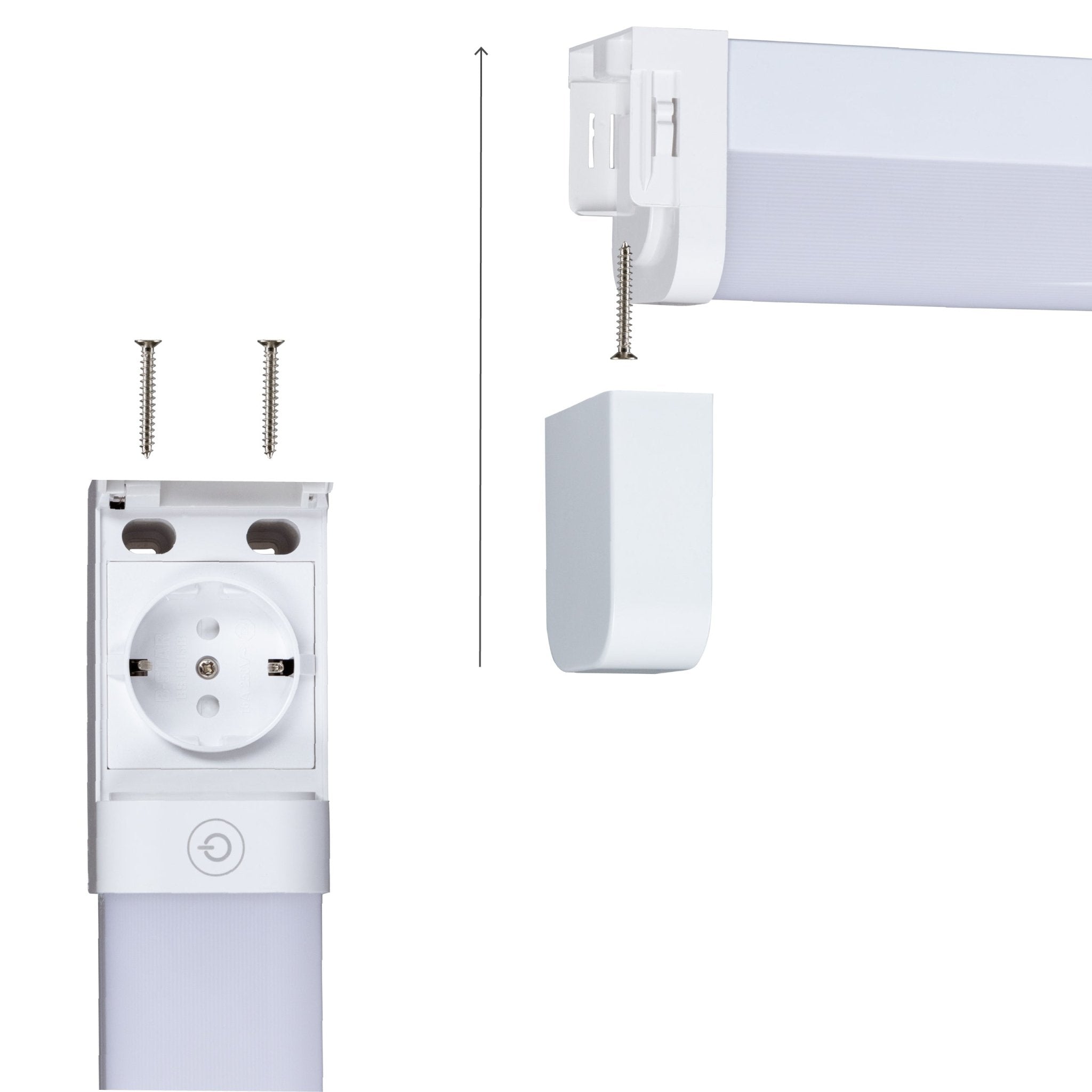 LED's Light Licht balk 60 cm met extra stopcontact - Dimbaar - Geschikt voor badkamer - 1700 lm TL verlichting LED.nl