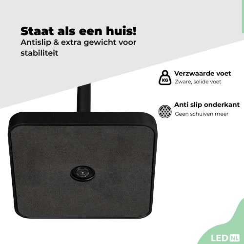 LED's Light Oplaadbare LED Tafellamp - Dimbaar via aanraking - Binnen en buiten - Grijs Tafellampenen LED.nl