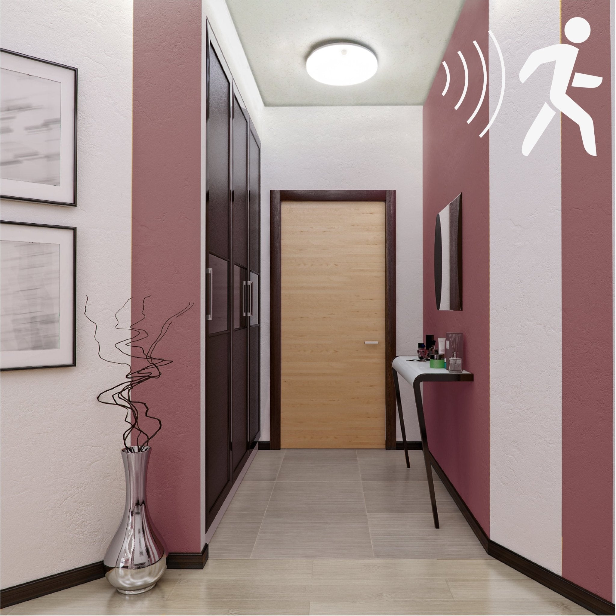 LED's light Plafondlamp met bewegingssensor en schemersensor - dimbaar in 6 standen - IP54 - 30 cm Plafondlampen LED.nl