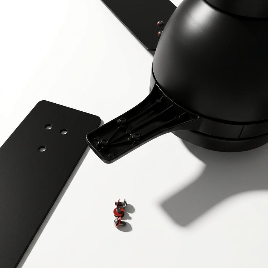 LED's Light Plafondventilator met lamp 106cm 2in1 Hout/Zwart 53W 2200lm 1800K/4000K Plafondventilatoren LED.nl