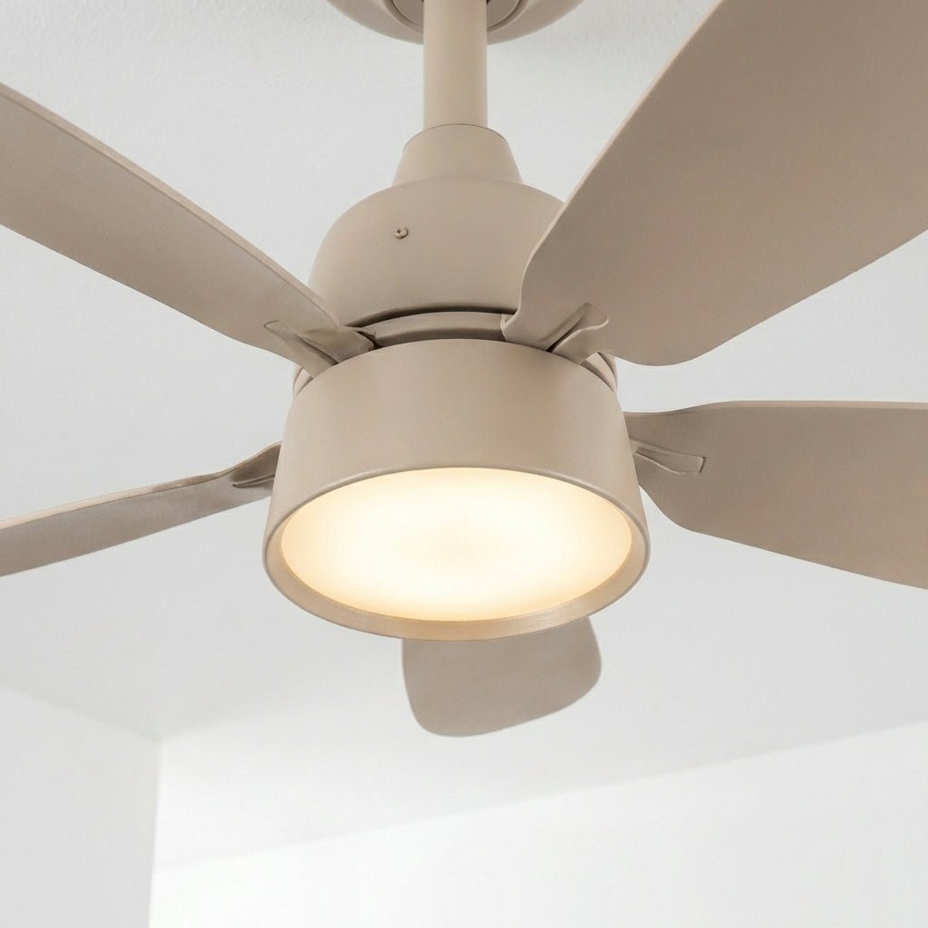 LED's Light Plafondventilator met lamp Taupe 25W 2600lm 2200K/6500K Plafondventilatoren LED.nl