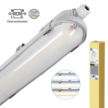 LED's Light pro Koppelbaar CCT/Power select TL armatuur met Strip - 180lm/w 39W 150cm 7020lm 3000K/4000K/6500K - IP65 IK08 TL verlichting LED.nl