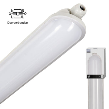 LED's Light Pro Koppelbaar LED TL armatuur compleet 120 cm - Waterdicht - 4640 lm 29W 4000K 160lm/w TL verlichting LED.nl