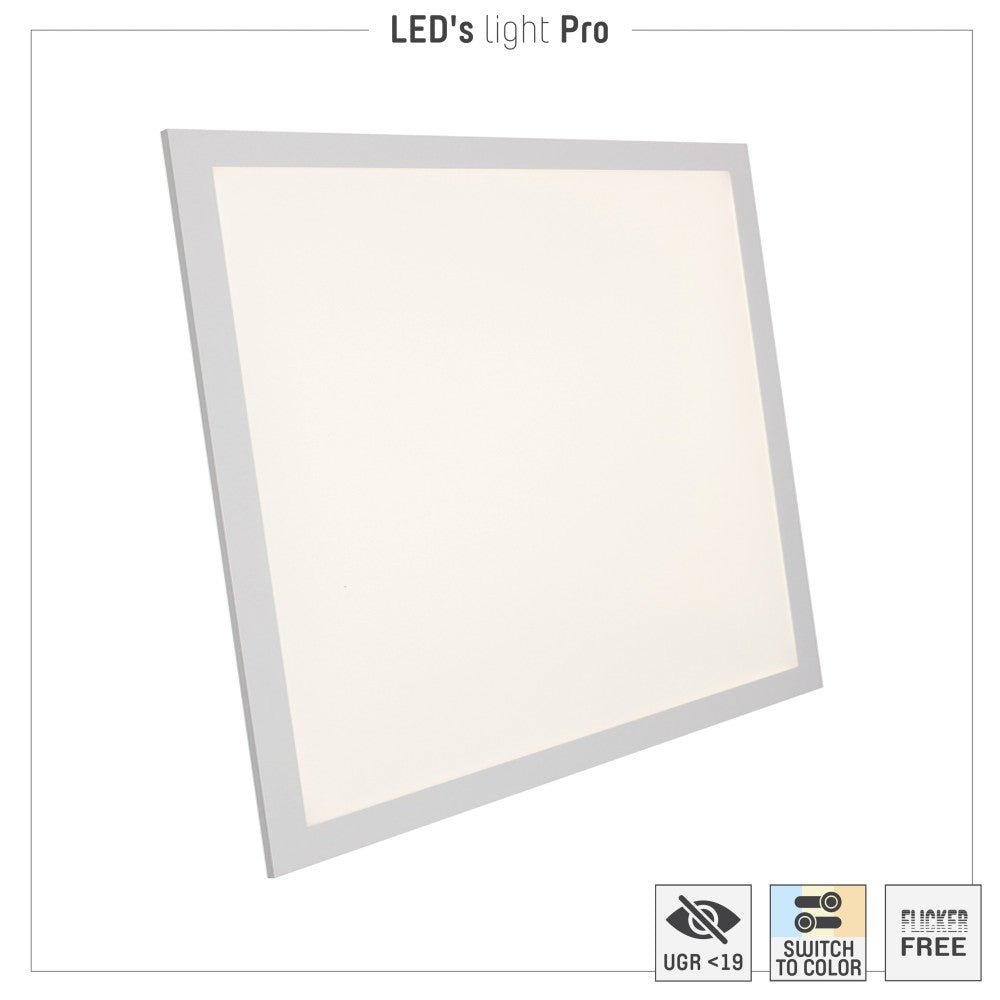 LED's Light Pro LED Paneel - 30W 3900lm CCT UGR<19 - 620x620mm - Wit Panelen LED.nl