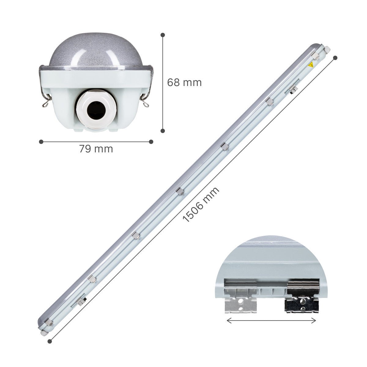 LED's Light PRO LED TL armatuur 150 cm - Met noodaccu - 4 lichtstanden - 47W - LED.nl