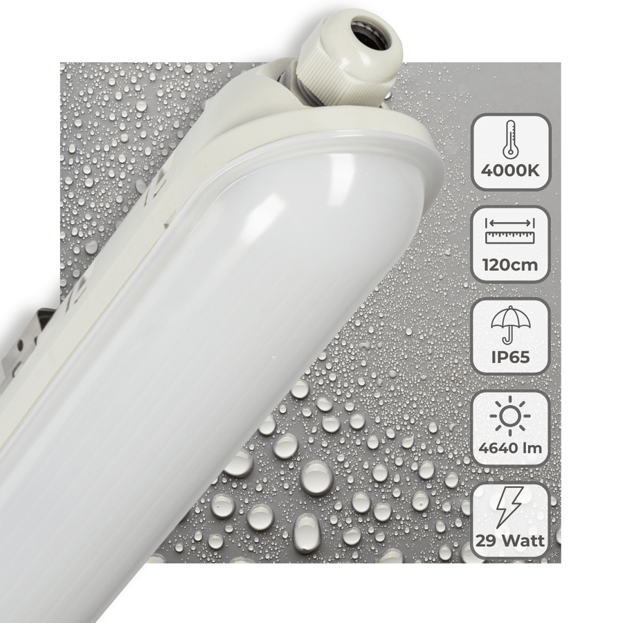 LED's Light Pro Premium LED TL fixture complete 120 cm - Waterproof - 4640 lm - LED.nl
