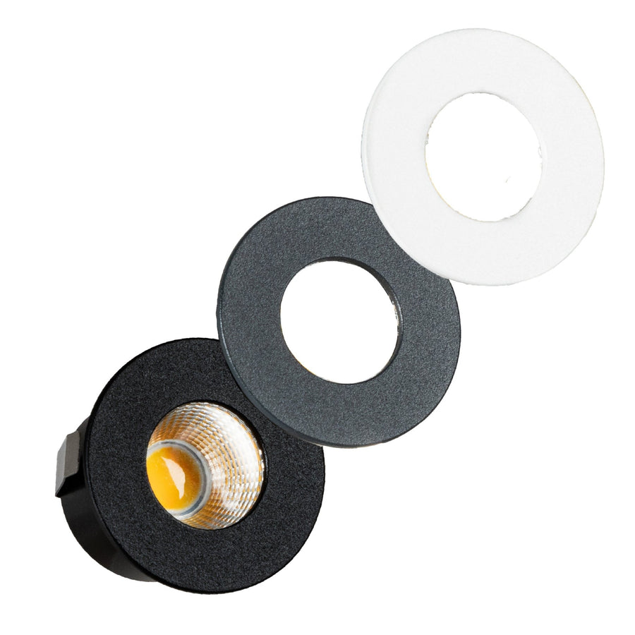 LED's Light PRO mini inbouwspot 3 cm - Voor overkapping, veranda's en inbouwplafonds - Dimbaar - 3 Kleuren plaatjes Inbouwspots LED.nl