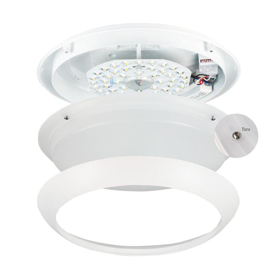LED's Light Pro Ceiling lamp 2050 with sensor - Light color and light intensity dimmable - Waterproof - Ø 30 cm - LED.nl