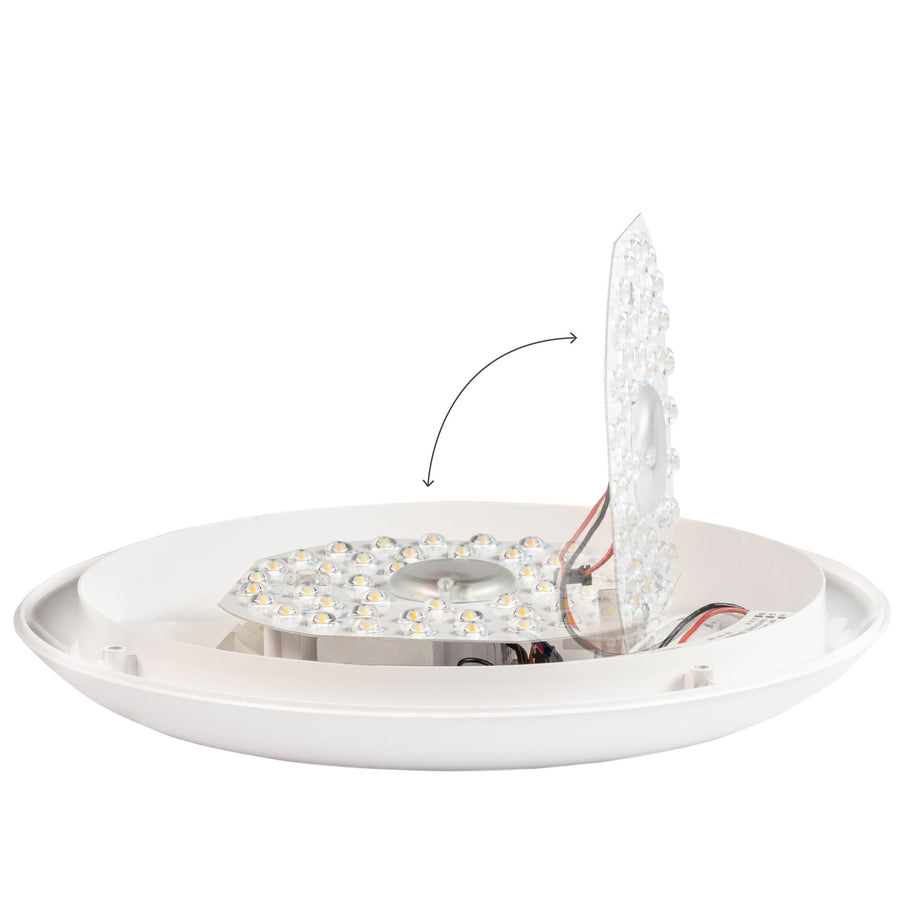 LED's Light Pro Ceiling lamp 2050 with sensor - Light color and light intensity dimmable - Waterproof - Ø 30 cm - LED.nl