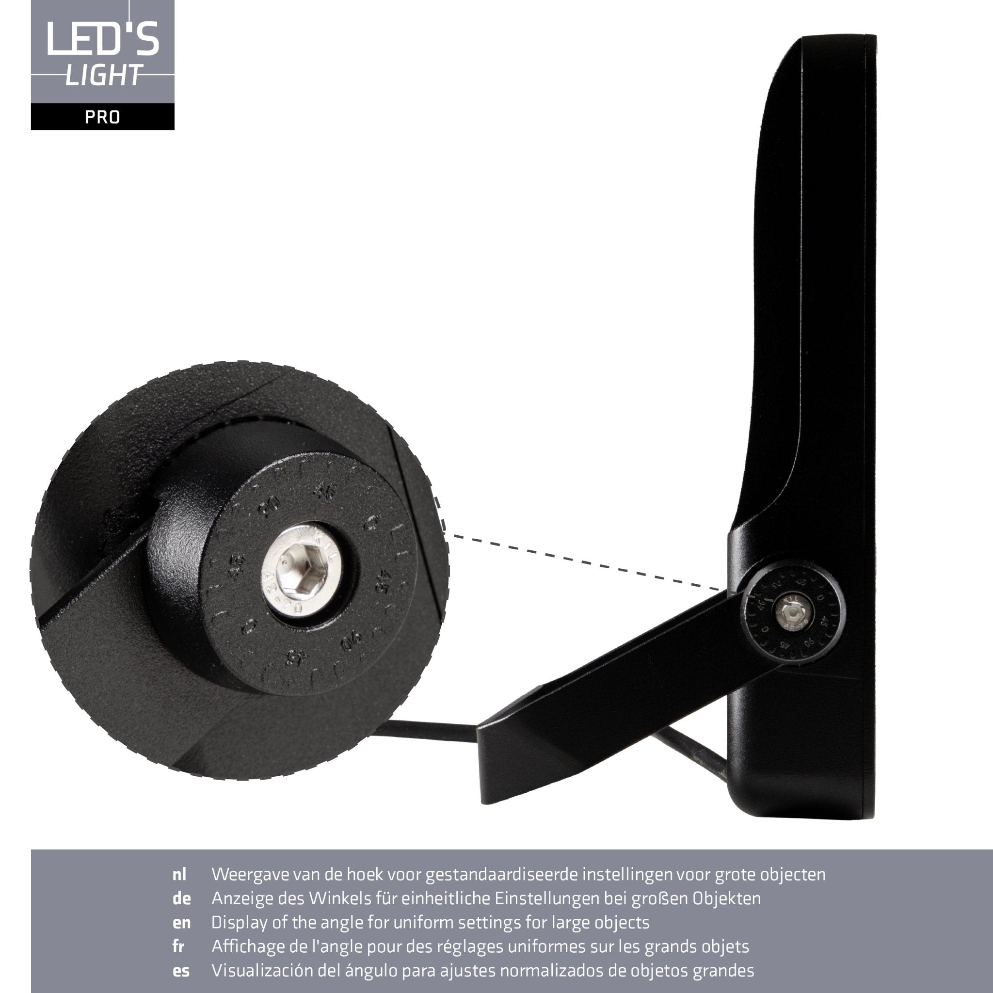 LED's Light Pro Premium Floodlight 12750 - 6 lichtstanden - Water en roestbestendig - 100W Schijnwerpers LED.nl