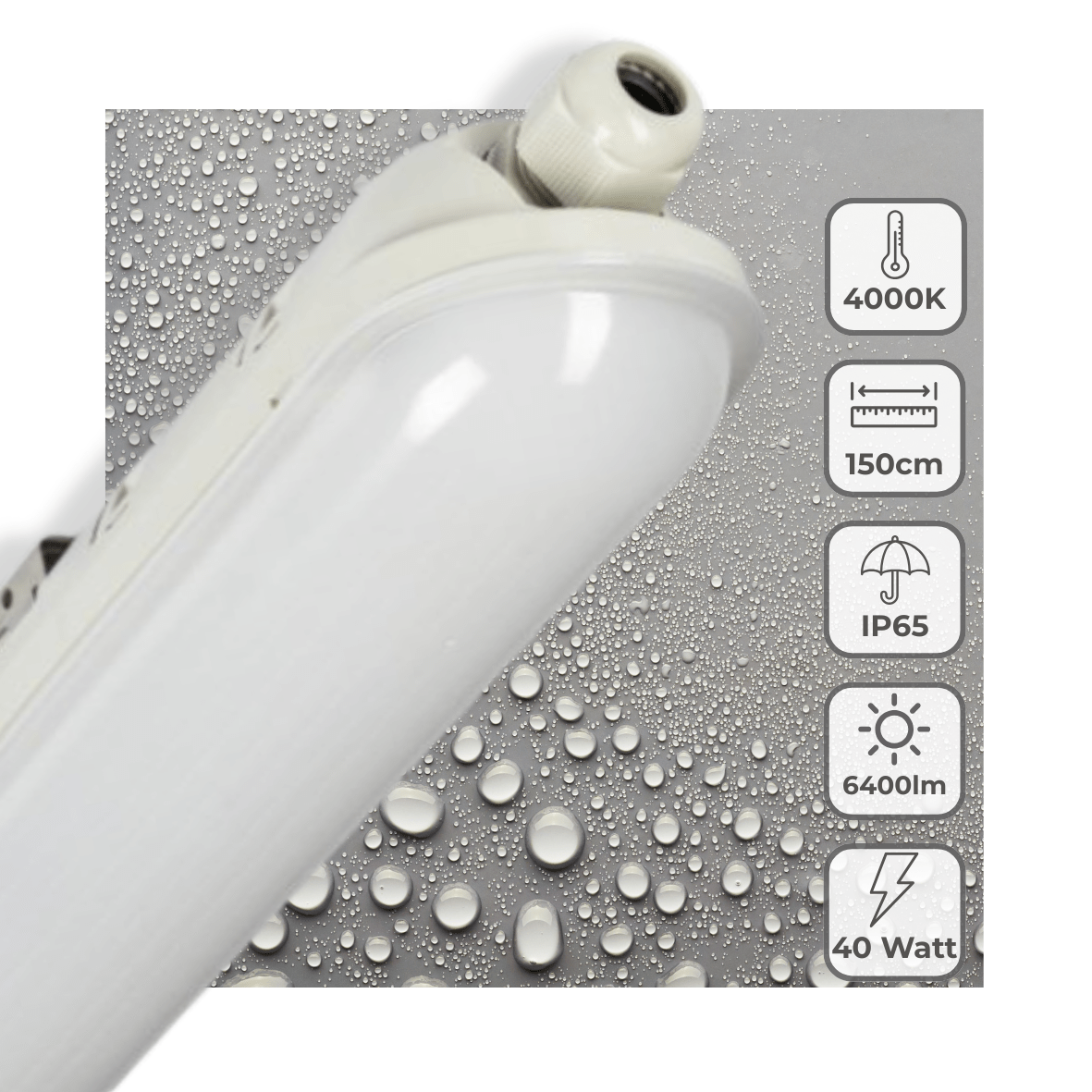 LED's Light Pro Premium LED TL armatuur compleet 150 cm - Waterdicht - 6400 lm - LED.nl