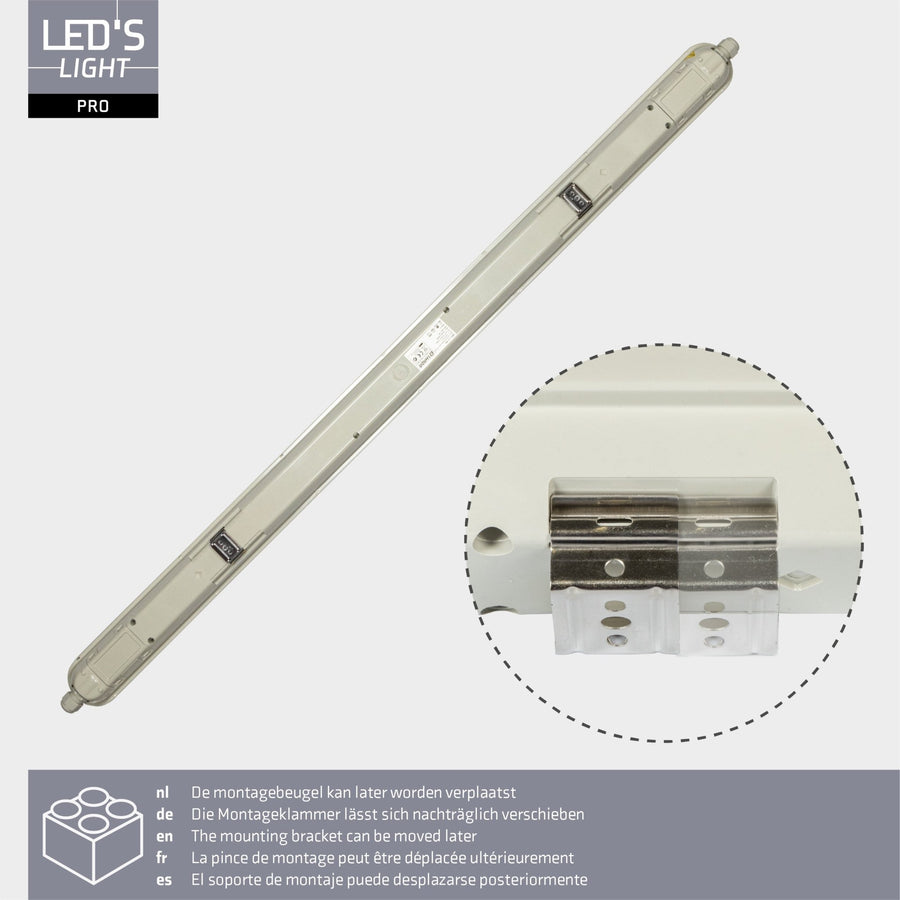 LED's Light Pro Premium LED TL fixture complete 60 cm - Waterproof - 2400 lm - LED.nl