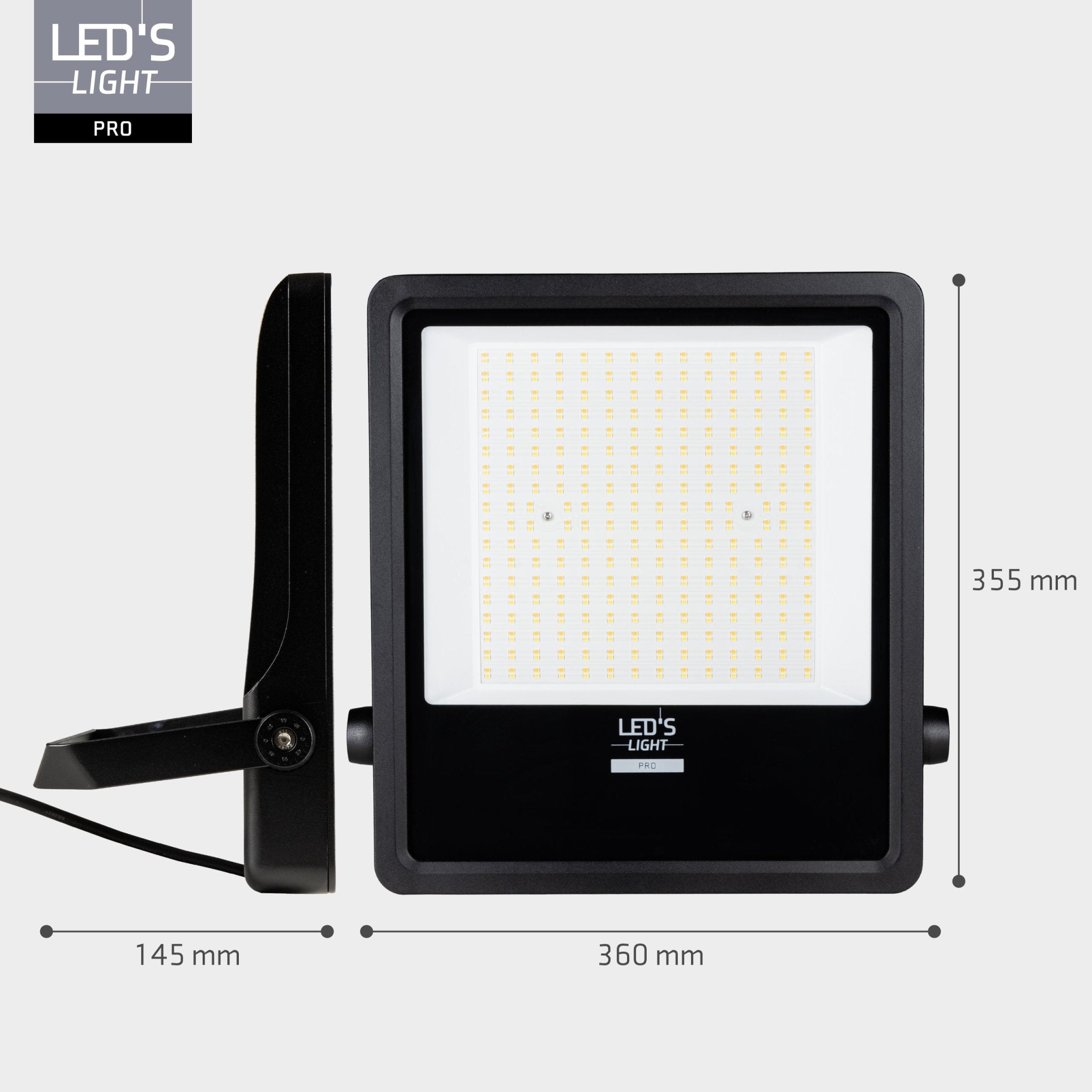 LED's Light Pro Premium Schijnwerper 25500 - 6 lichtstanden - Water en roestbestendig - 200W Schijnwerpers LED.nl