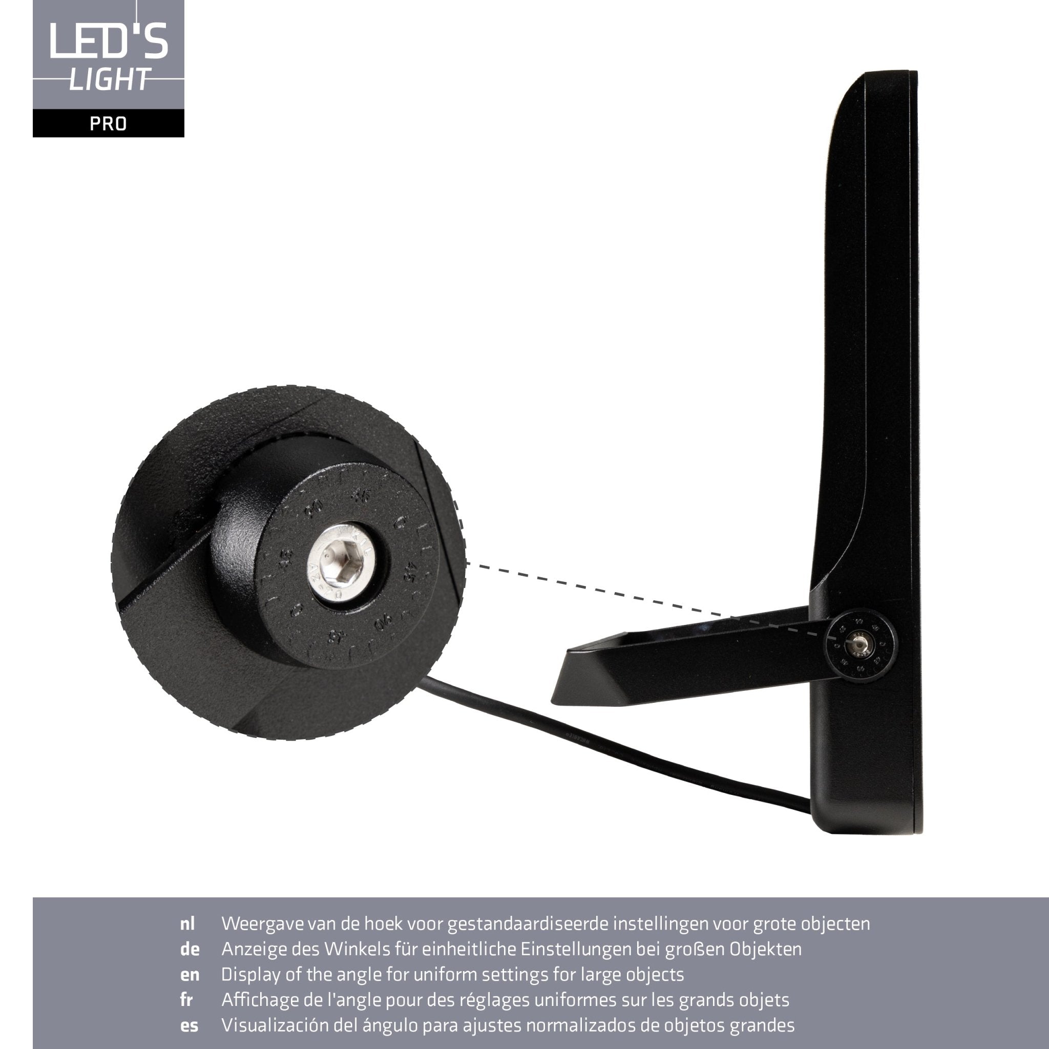 LED's Light Pro Premium Schijnwerper 25500 - 6 lichtstanden - Water en roestbestendig - 200W Schijnwerpers LED.nl