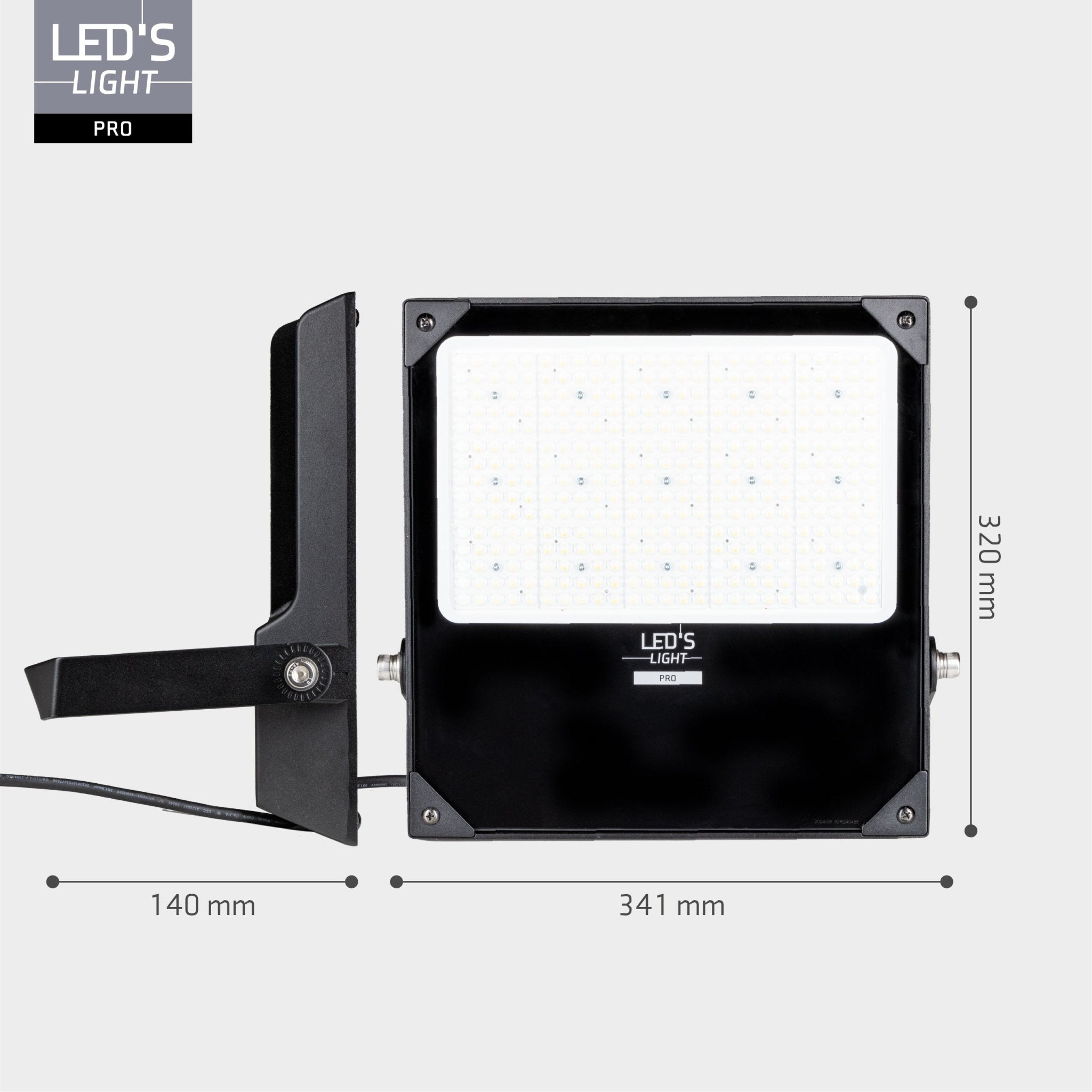 LED's Light Professionele LED Schijnwerper 28000 - 3 lichtstanden - Waterdicht - 200 watt Schijnwerpers LED.nl