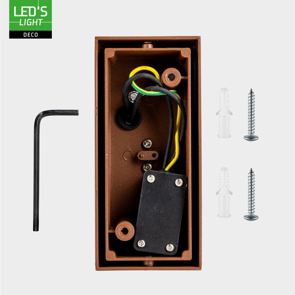 LED's Light Roestkleurige buitenlamp - IP44 - Excl 2x GU10 - Wandlamp Wandlampen LED.nl