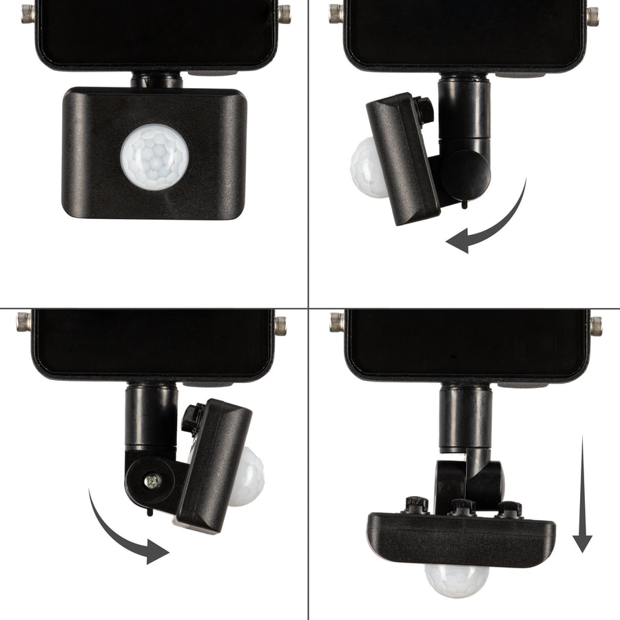 LED's Light Schijnwerper met Bewegingssensor 3600 - Waterdicht & Kantelbaar - 30W Schijnwerpers LED.nl