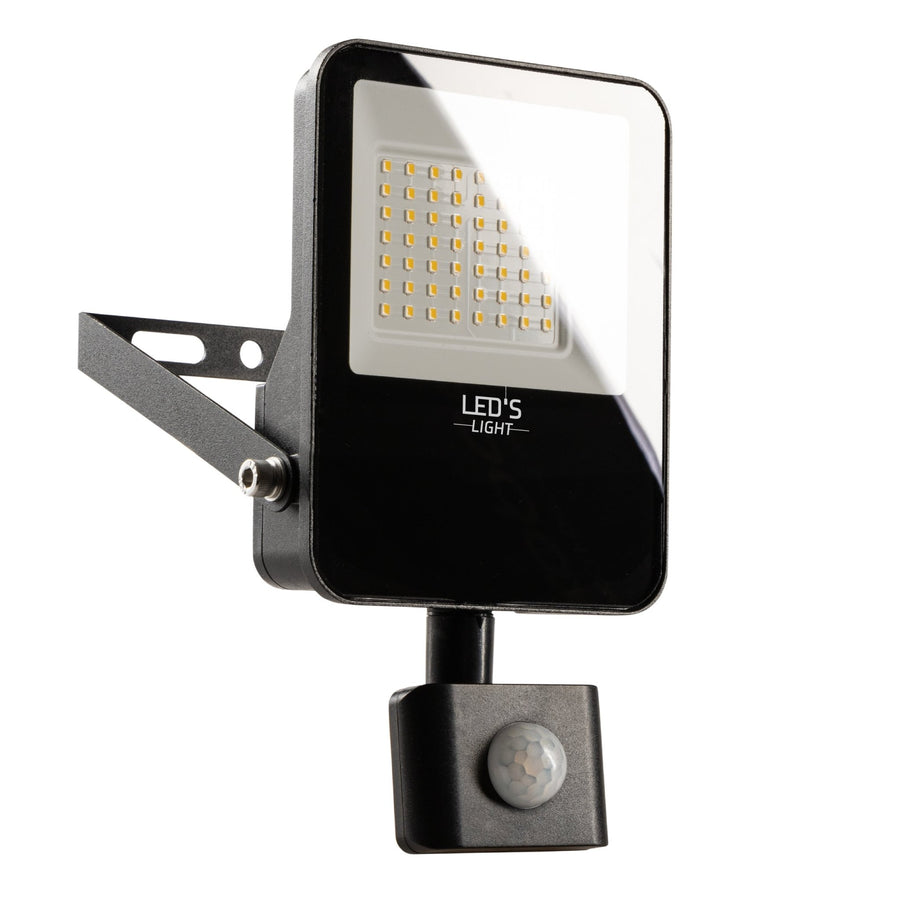 LED's Light Schijnwerper met Bewegingssensor 3600 - Waterdicht & Kantelbaar - 30W Schijnwerpers LED.nl